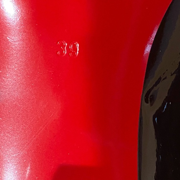 GIROTTI Block Heel, Red Soles Pointed Toe size 39 - patent leather - Picture 9 of 11